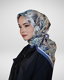 Spring Eşarp Pastel Çiçek Desenli