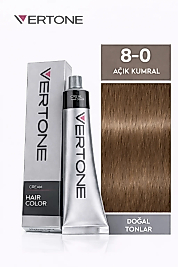VERTONE SAÇ BOYASI 60 ML. (8-0 AÇIK KUMRAL)