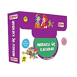 MERAKLI ÜÇ KAFADAR SERİSİ 10 kitap Kitap Kulübü Artı Eğitim
