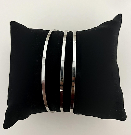 Silver Ajda Bilezik 3adet 64mm