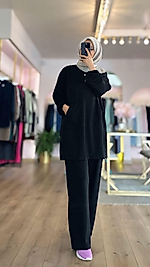 Vood Pantalonlu Siyah