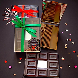 Şık Çikolata Görünümlü Ayna Tarak Set