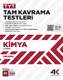 4K Yayınları TYT Kimya Tam Kavrama Testleri 2025 2026 Yeni Baskı Sezon