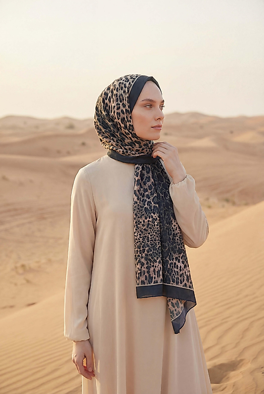 Spring Leopar Desenli Şal