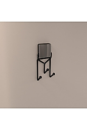 Decorev Süper Yapışkanlı Metal Yapıştırıcılı Siyah Üçlü Askı Dc-5054