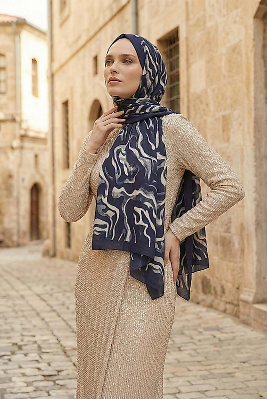 Spring kamuflaj desen şal