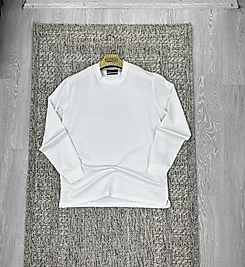 Bisiklet yaka sweatshirt beyaz (kod 1086)