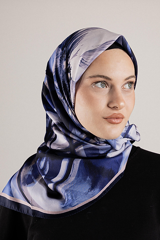 DESENLİ FRANSIZ İPEĞİ EŞARP DESEN-2