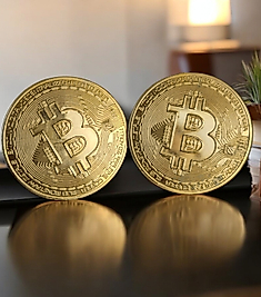 Bitcoin Tasarımlı Küpe
