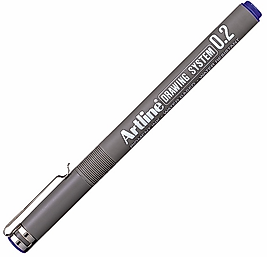 ARTLINE ÇİZİM KALEMİ DRAWING SYSTEM 232 0.2 MAVİ A-EK-232 BLUE