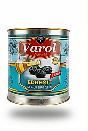 Edremit Az Tuzlu Yağlı Sele Taş Baskı Siyah Zeytin 2 Kg