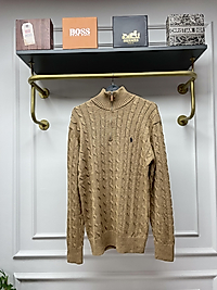 Ralph Lauren Yarım Fermuarlı Triko - Kahverengi