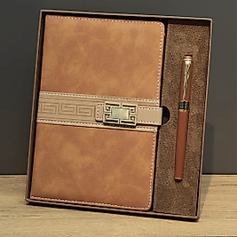 Kahverengi - Defter Kalem Seti