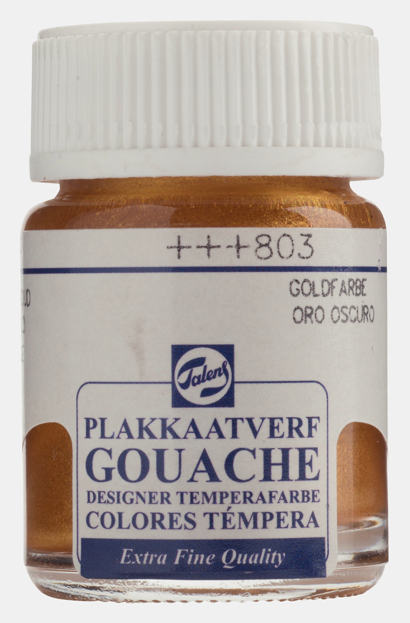 Talens Metalik Guaj Boya 16 ML 803 - Deep Gold