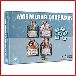 Kanguru Matematik Masallara Çarpıldık Oyunu - Çarpım Tablosu Öğrenme | 2-4 Oyuncu | Müfredata Uyumlu / 7-9 Yaş