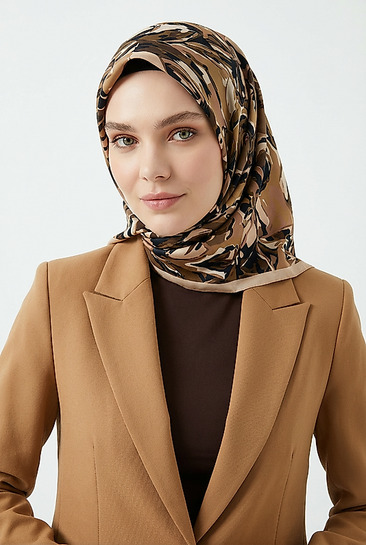 Spring Eşarp Kamuflaj Desen