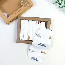 Cars Organic Bebek Mendili / 7'li Set / 24 x 24 cm