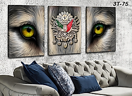 MERCAN MOBİLYA  VE AKSESUAR ,40*60 3 LU KONBİN KANVAS TABLO