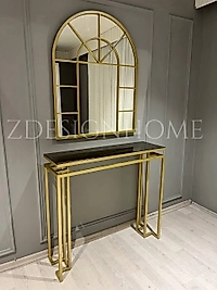 80X100 CM AYNA, 90X30X100 CM DRESUAR GOLD Z-03