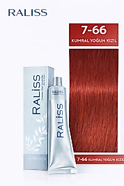 RALİSS SAÇ BOYASI 60 ML. (7-66 KUMRAL YOĞUN KIZIL)