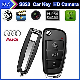 AUDİ SUSTALI FULL HD GECE GÖRÜŞLÜ ANAHTARLIK KAMERA