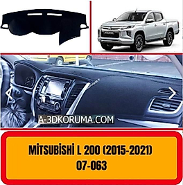 Mitsubishi L200 2015-2021  Konsol Torpido 3D Koruma Koruyucu Kılıfı