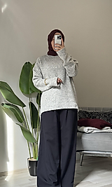 Açık Gri Basic Kazak