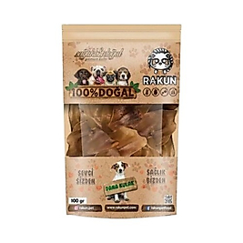 Rakun Kurutulmuş Dana Kulak Köpek Ödülü (100 g)