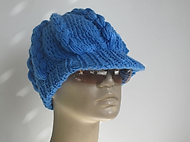 Blue Knitted Cap