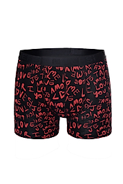 DESENLİ BOXER 3000 SİYAH LOVE BASKILI