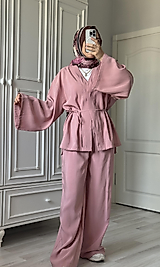 Pudra İkili Kimono Takım