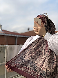 Etnik desen soft pamuk şal