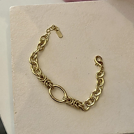 Düğüm Model Çelik Bileklik(14K)