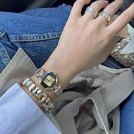 Kristal Ayna Model Gold Saat