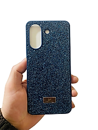 Redmi 13C Taşlı Telefon Kılıfı Lacivert