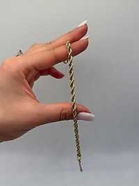 Burgu Zincir Xuping VIP Çelik 14K Altın Renk Kadın Bileklik