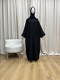 Siyah Fermuarlı - Tüvit Panço