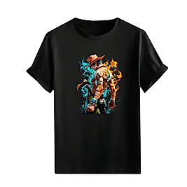 Anime Karakter Tarzı Baskılı Oversize Unisex Tişört