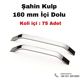 Şahin 160 mm İçi Dolu Kulp Kutu 75 Adet