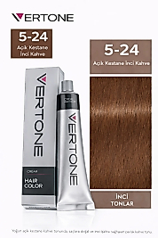 VERTONE SAÇ BOYASI 60 ML. (5-24 AÇIK KESTANE İNCİ KAHVE)