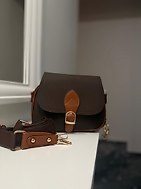 VİNTAGE TOKALI ÇANTA KAHVE TABA