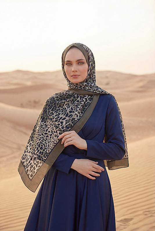 Spring Leopar Desenli Şal