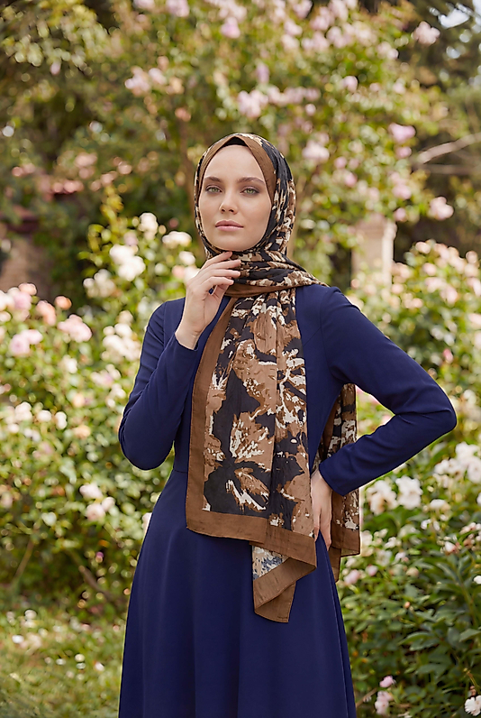 Spring Çiçekli Desenli Şal
