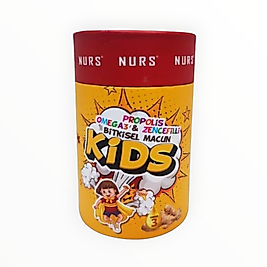 NURS LOKMAN  PROPOLİS OMEGA3 ZENCEFİLLİ BİTKİSEL MACUN KİDS 240GR.