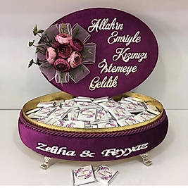 KADİFE GONDOL İSİMLİ KIZ İSTEME ÇİKOLATASI