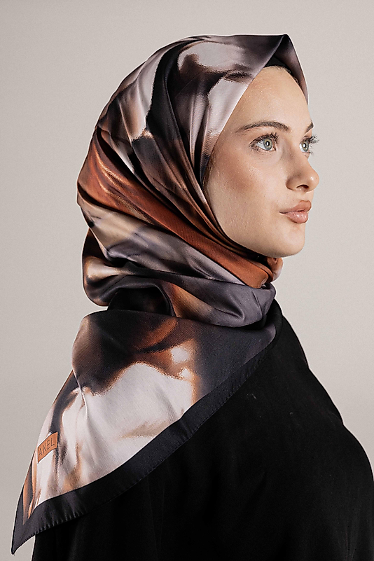 DESENLİ FRANSIZ İPEĞİ EŞARP DESEN-1