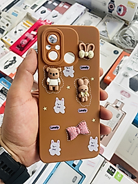 Redmi 12C Ayıcık Kabartmalı Telefon Kılıfı
