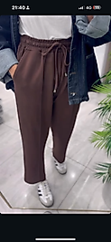 OYSHO PANTOLON KAHVERENGİ