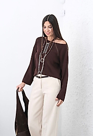 ZR. kayık yaka triko