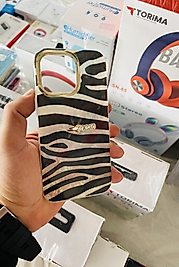 İphone 13 Pro Yüzüklü Zebra Telefon Kılıfı